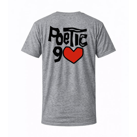 T-shirt gris ORIGINAL noir - POETIC 90