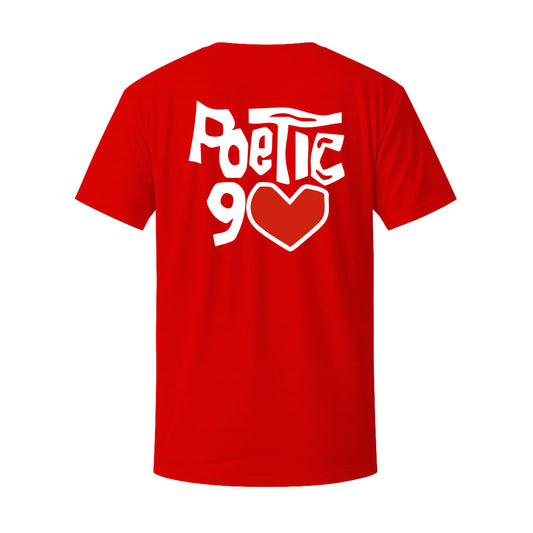 T-shirt rouge ORIGINAL - POETIC 90