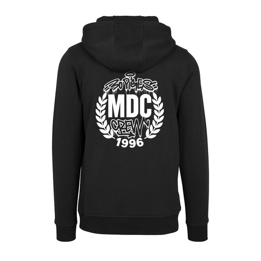 Sweat Capuche noir 30 PIGES - MDC CREW