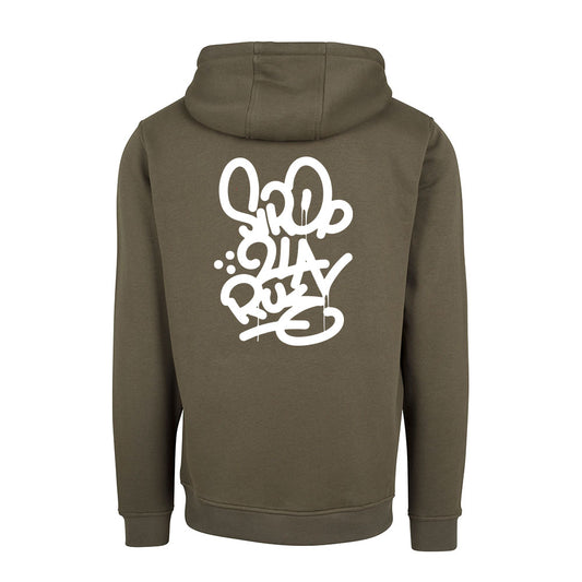 Sweat Capuche kaki TAG - SIROP DE LA RUE