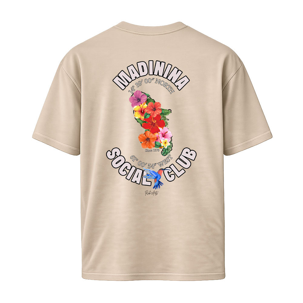 T-shirt beige MADININA SOCIAL CLUB - PAWOL