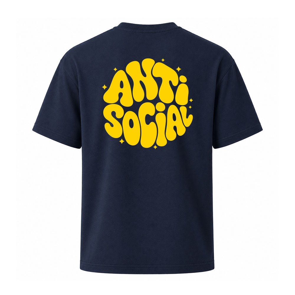T-shirt navy ANTICOCIAL - ANTISOCIAL