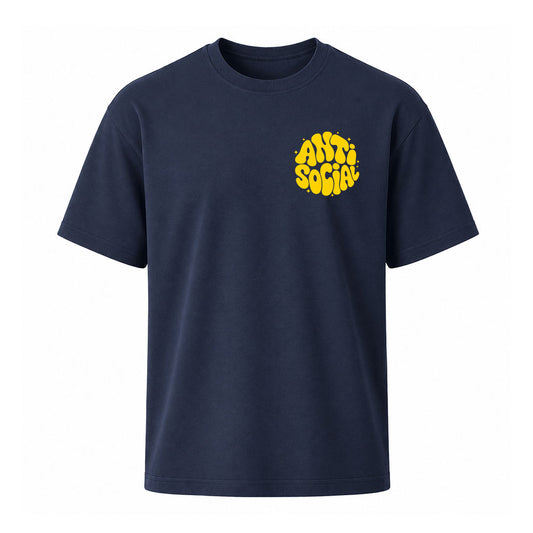 T-shirt navy ANTICOCIAL - ANTISOCIAL