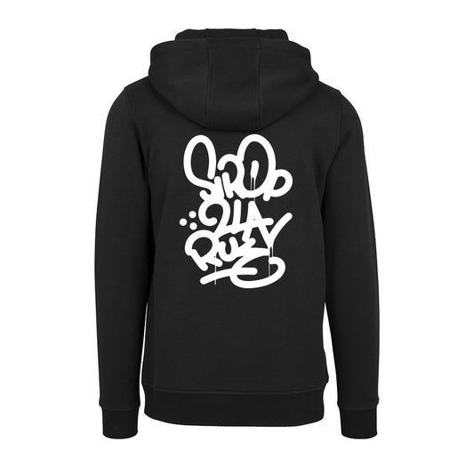 Sweat Capuche noir TAG - SIROP DE LA RUE