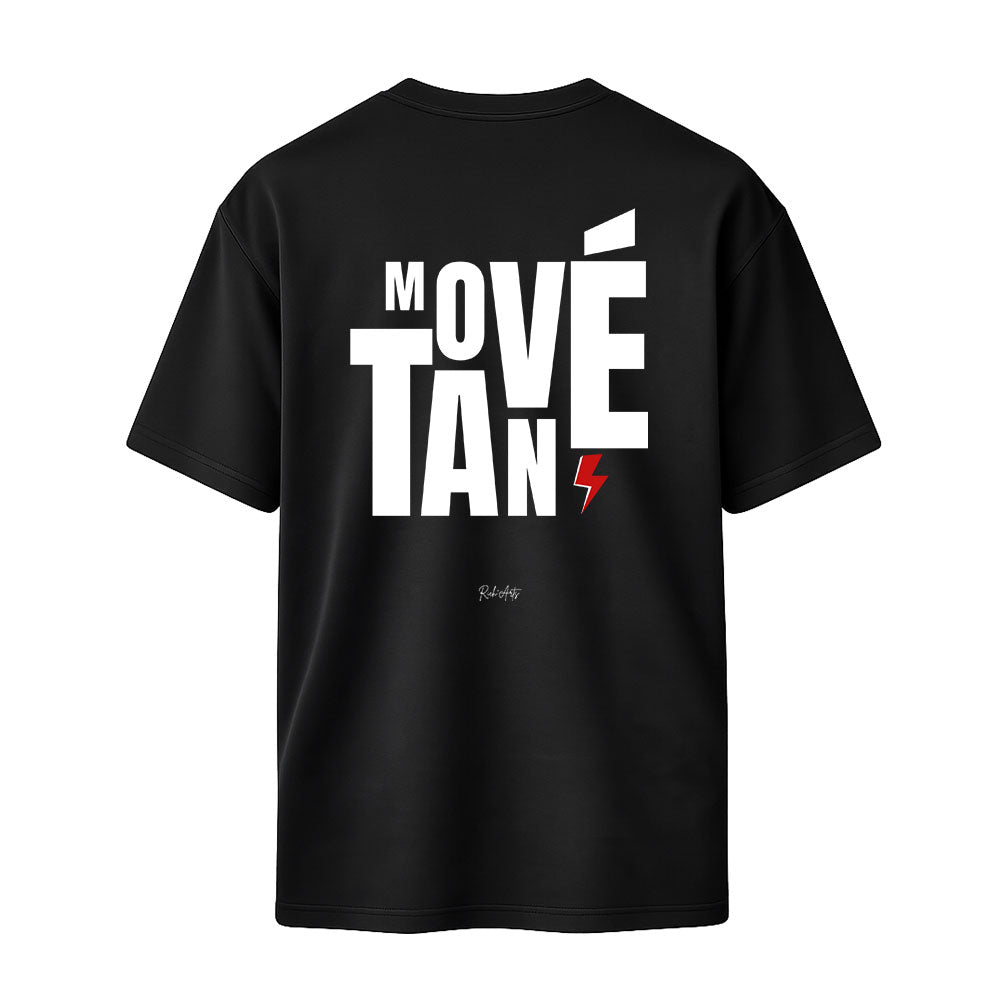 T-shirt noir MOVE TAN RICHARTS - PAWOL