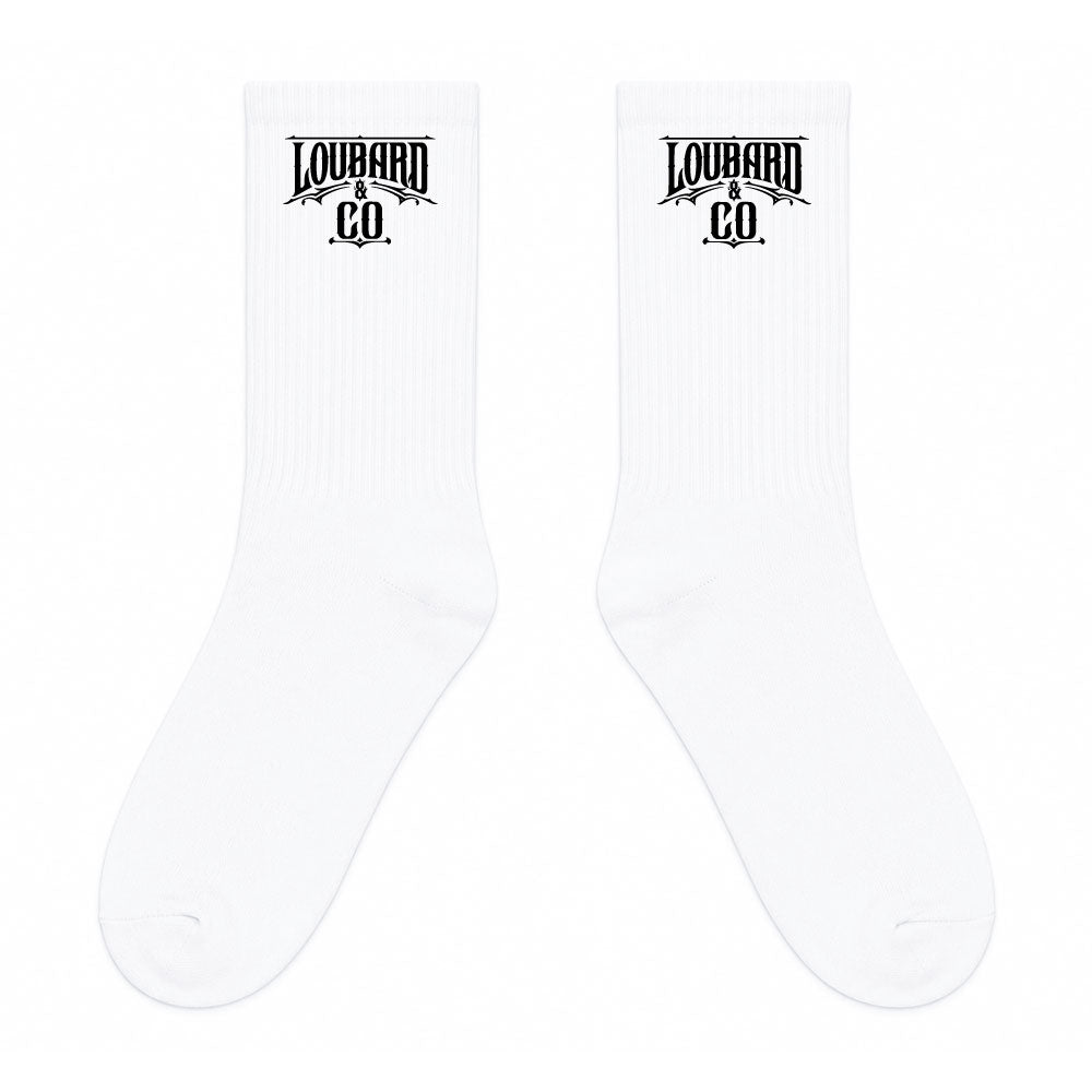 Chaussettes blanches LOW RIDER - LOUBARD & CO