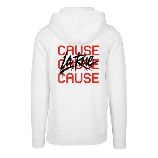 Sweat Capuche blanc LA RUE CAUSE - KARLITO