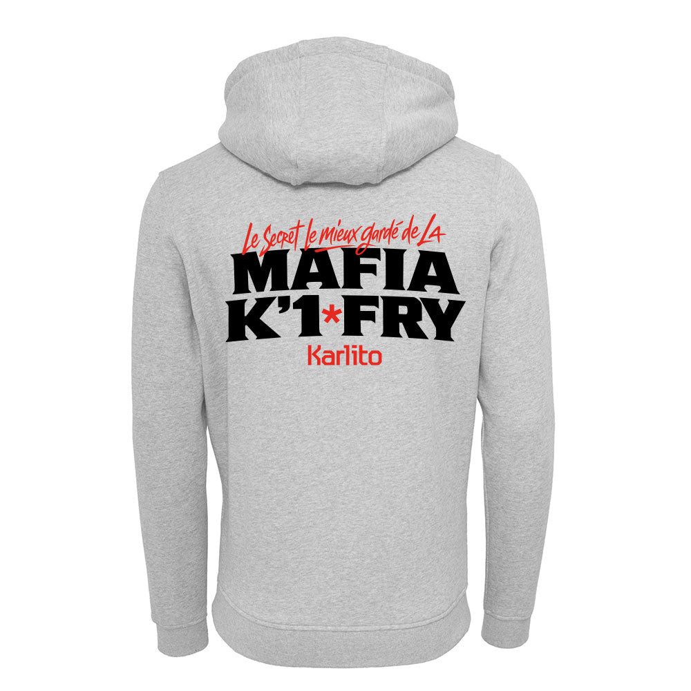 Sweat Capuche gris SECRET - KARLITO