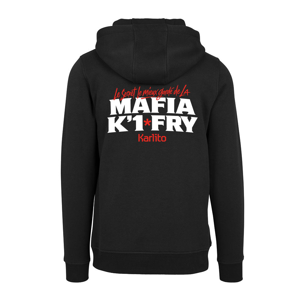Sweat Capuche noir SECRET - KARLITO