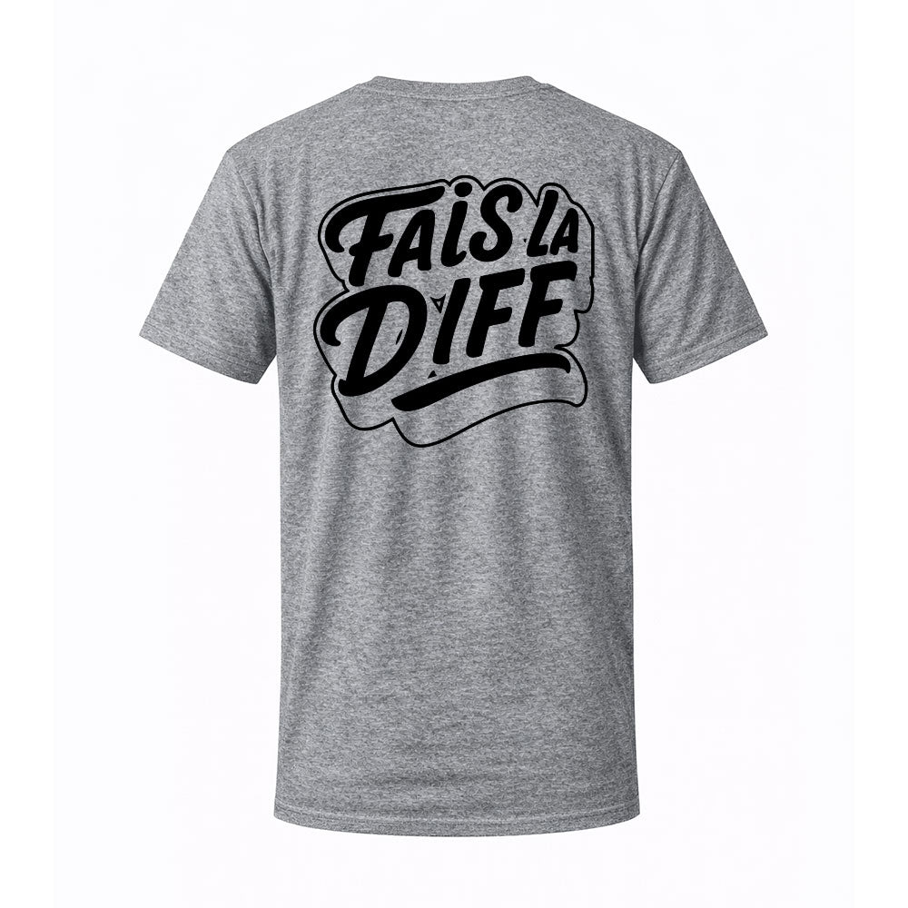 T-shirt gris ORIGINAL - FAIS LA DIFF