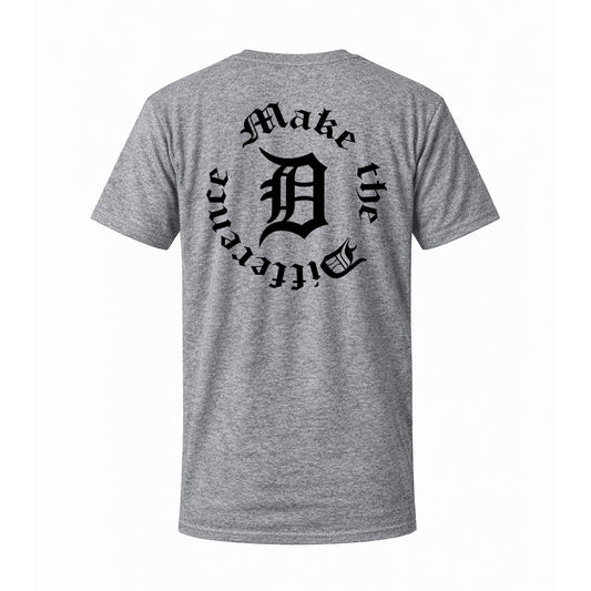 T-shirt gris MAKE THE DIFF - FAIS LA DIFF