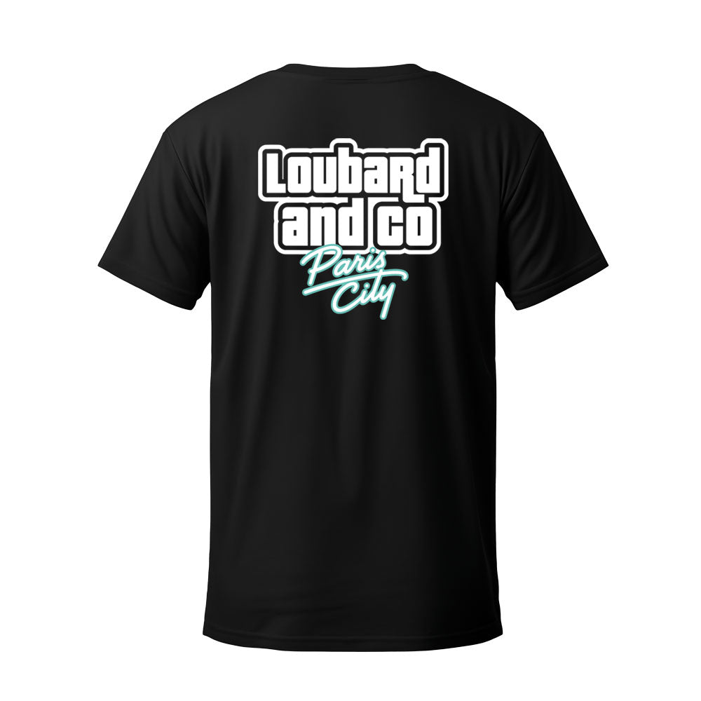 T-shirt noir LOUBARD PARIS CITY - LOUBARD & CO