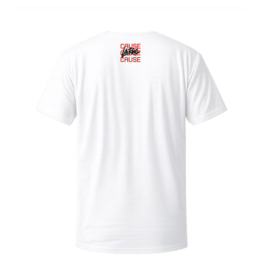T-shirt blanc LA RUE CAUSE - KARLITO