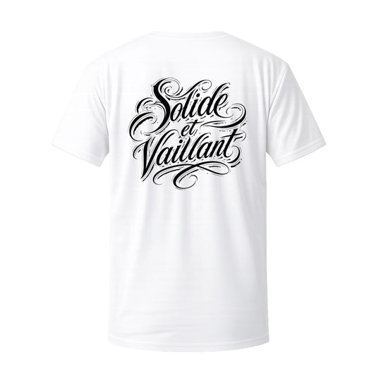 T-shirt blanc SOLIDE & VAILLANT - CABOCHARD