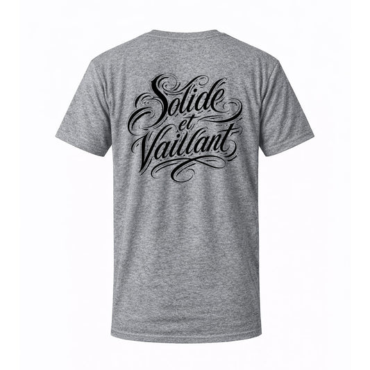 T-shirt gris SOLIDE & VAILLANT - CABOCHARD