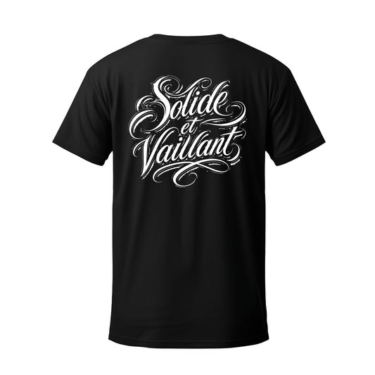 T-shirt noir SOLIDE & VAILLANT - CABOCHARD