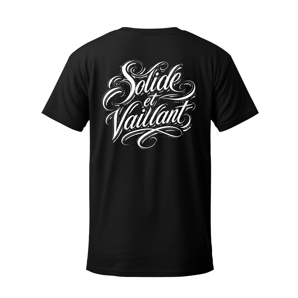 T-shirt noir SOLIDE & VAILLANT - CABOCHARD
