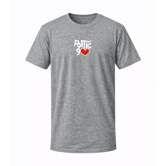 T-shirt gris ORIGINAL blanc - POETIC 90