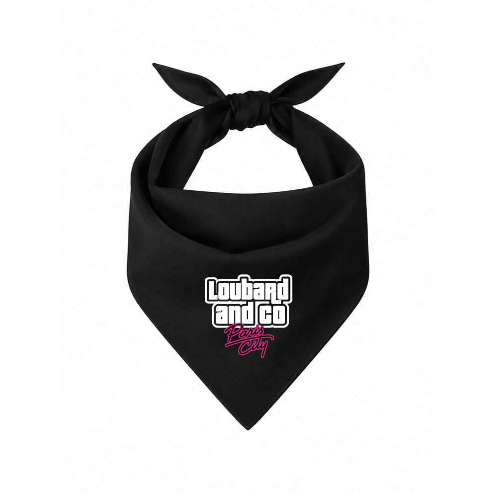 Bandana noir LOUBARD PARIS CITY - LOUBARD & CO