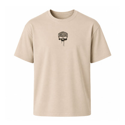T-shirt beige SKULL - CABOCHARD