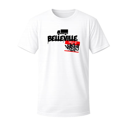 T-shirt blanc BELLEVILLE - VAPSKY