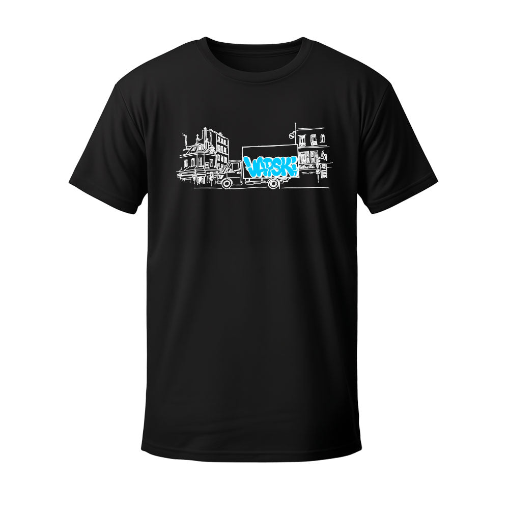 T-shirt noir CAMTAR - VAPSKY