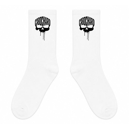 Chaussettes blanches SKULL - CABOCHARD