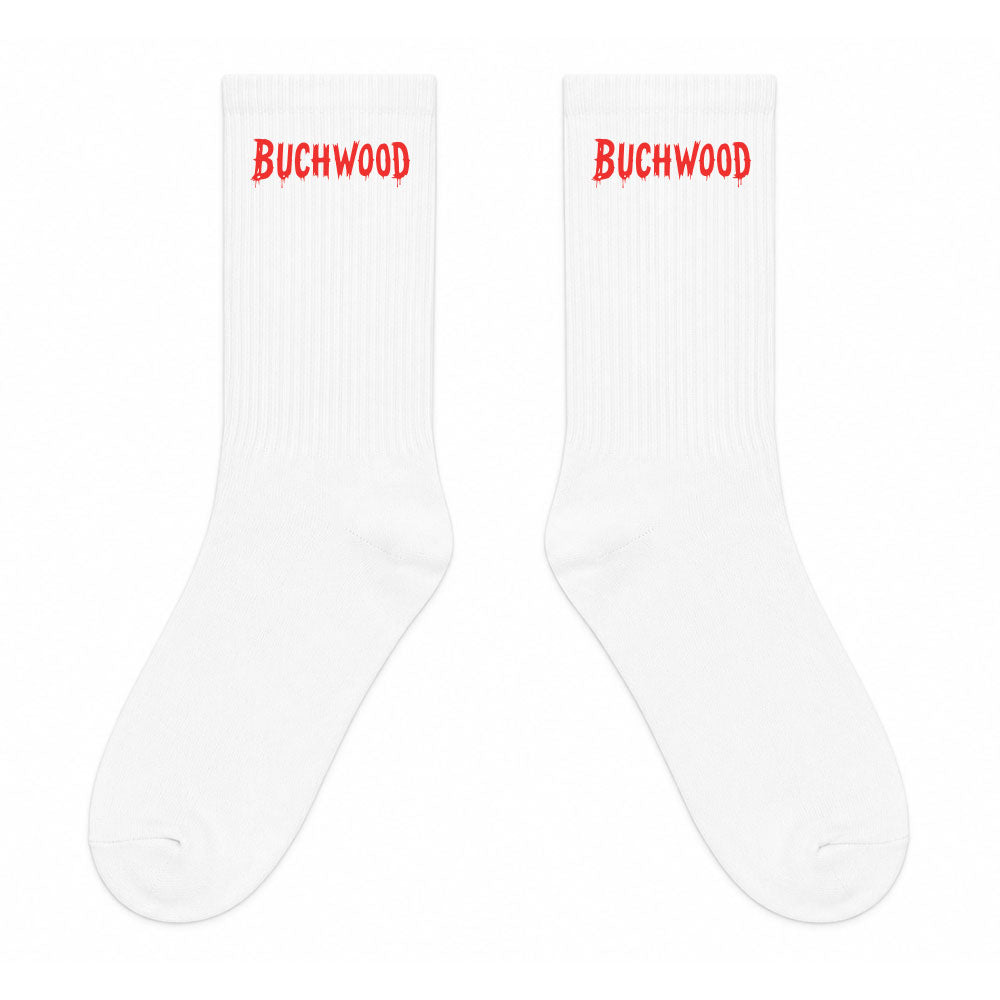 Chaussettes blanches BUCHWOOD rouge - BUCHWOOD