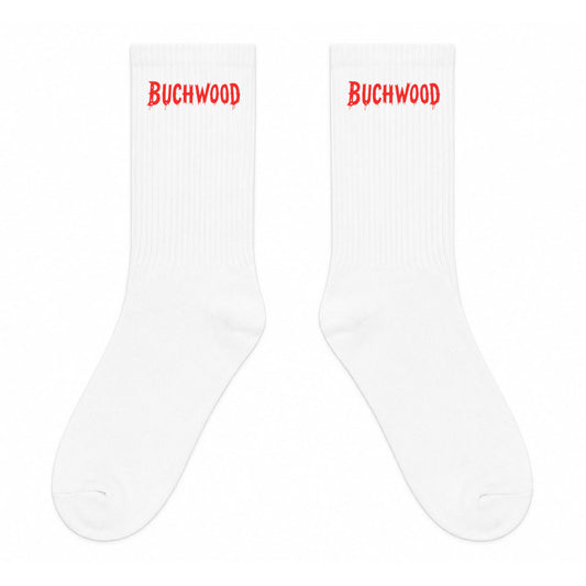 Chaussettes blanches BUCHWOOD rouge - BUCHWOOD