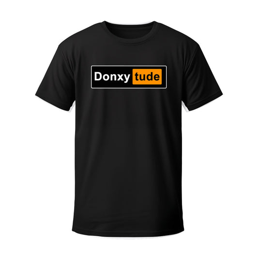 T-shirt blanc noir DONX PORN - DONXYTUDE