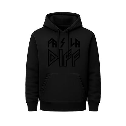 Sweat Capuche noir ROCK noir - FAIS LA DIFF