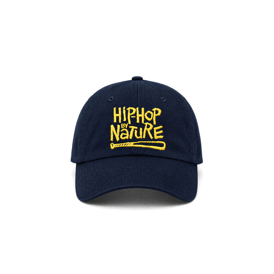Casquette navy brodée HIP HOP BY NATURE - POETIC 90