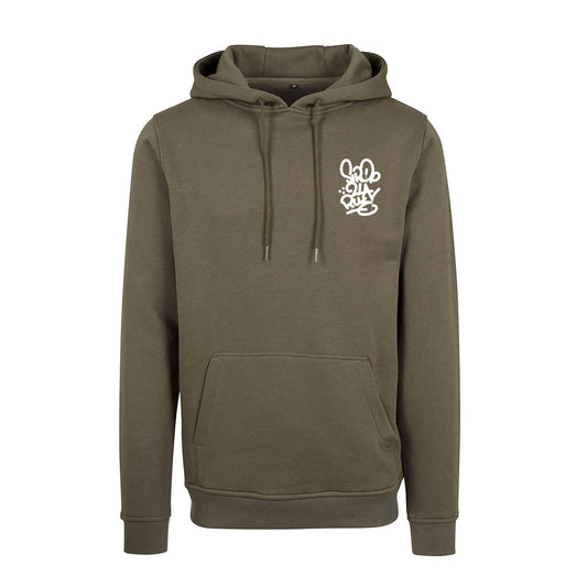 Sweat Capuche kaki TAG - SIROP DE LA RUE