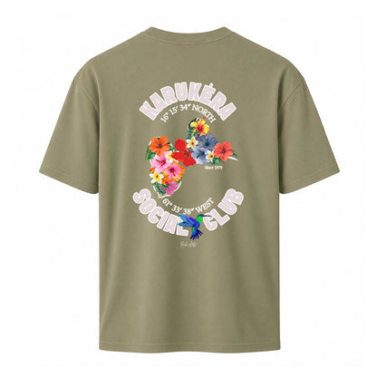 T-shirt kaki KARUKERA SOCIAL CLUB - PAWOL