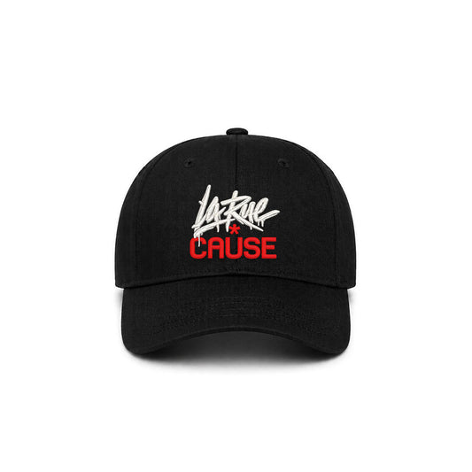 Casquette noir brodée LA RUE CAUSE - KARLITO