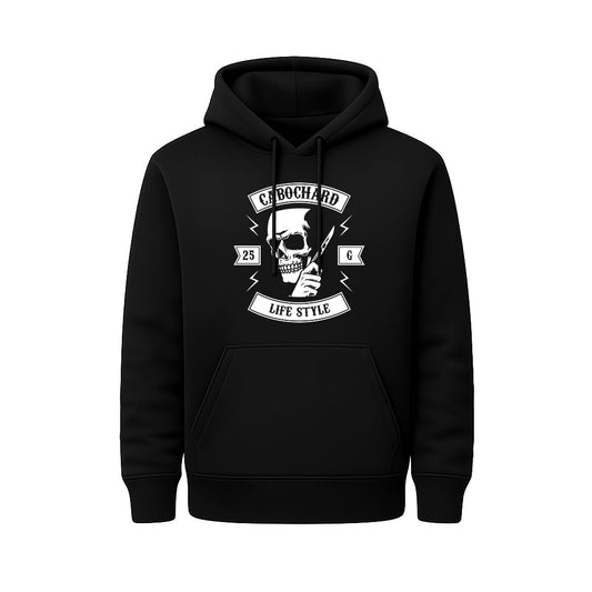 Sweat Capuche noir LIFESTYLE - CABOCHARD