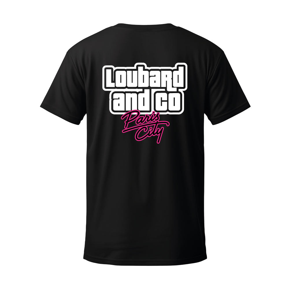 T-shirt noir LOUBARD PARIS CITY - LOUBARD & CO