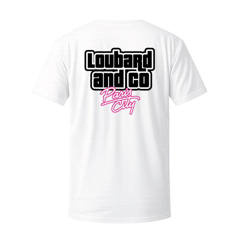 T-shirt blanc LOUBARD PARIS CITY - LOUBARD & CO
