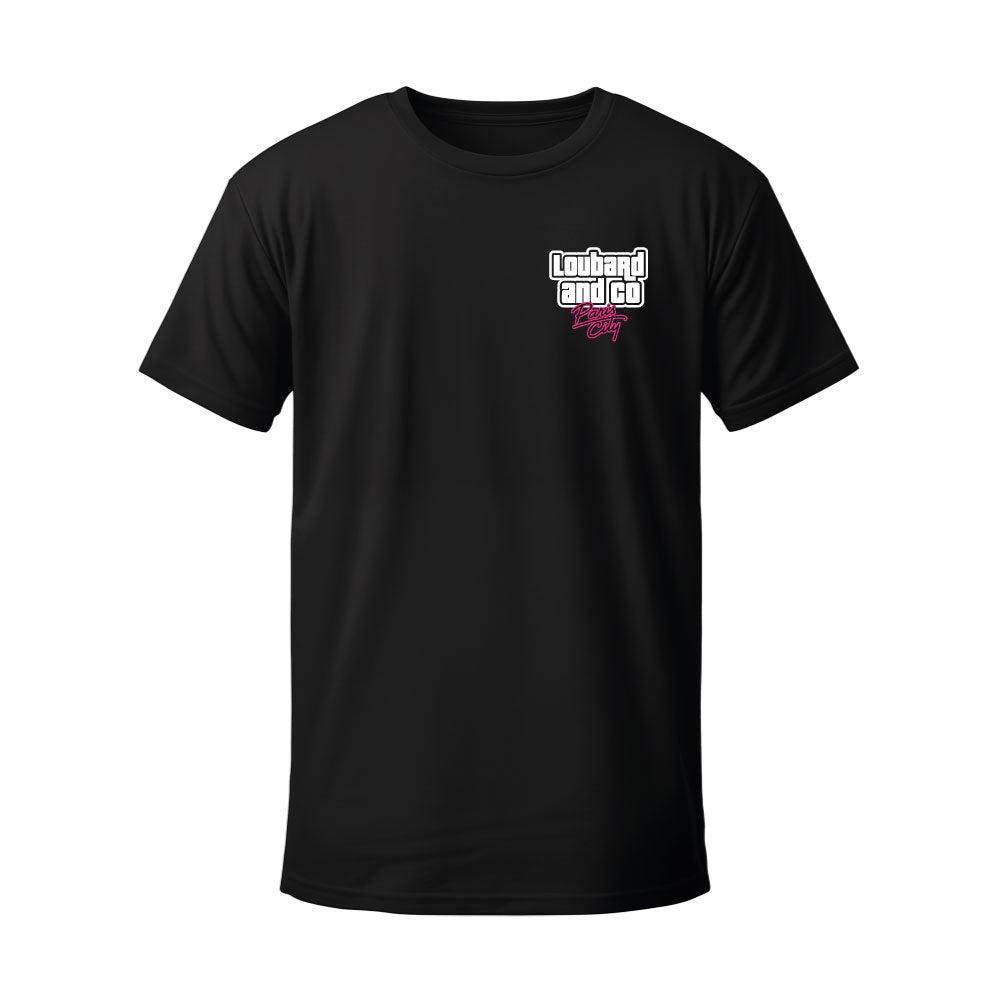T-shirt noir LOUBARD PARIS CITY - LOUBARD & CO