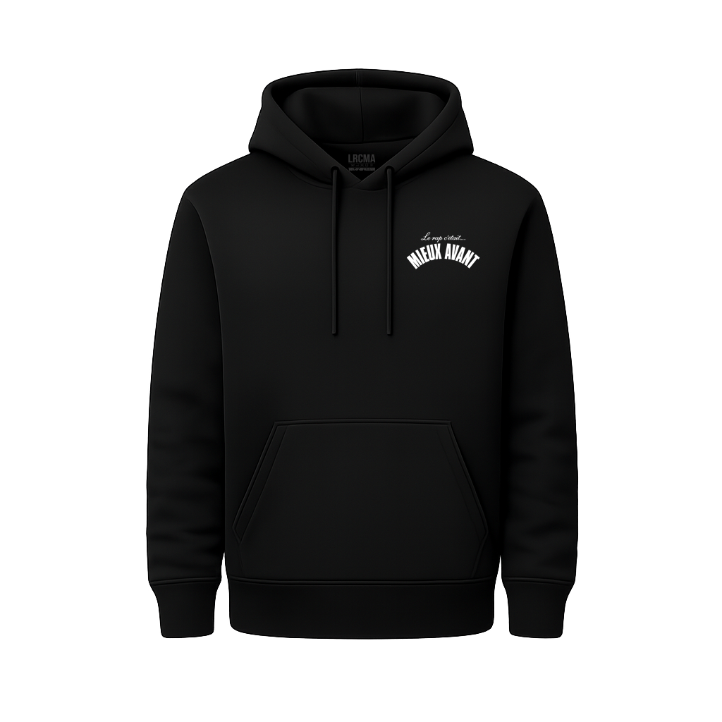 Sweat Capuche noir THE INFAMOUS RAP - LRCMA