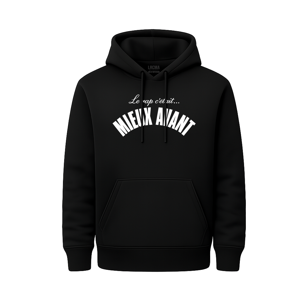 Sweat Capuche noir THE INFAMOUS RAP - LRCMA