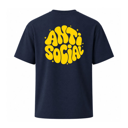 T-shirt navy ANTICOCIAL - ANTISOCIAL