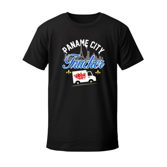 T-shirt noir PANAME CITY TRUCKER - VAPSKY