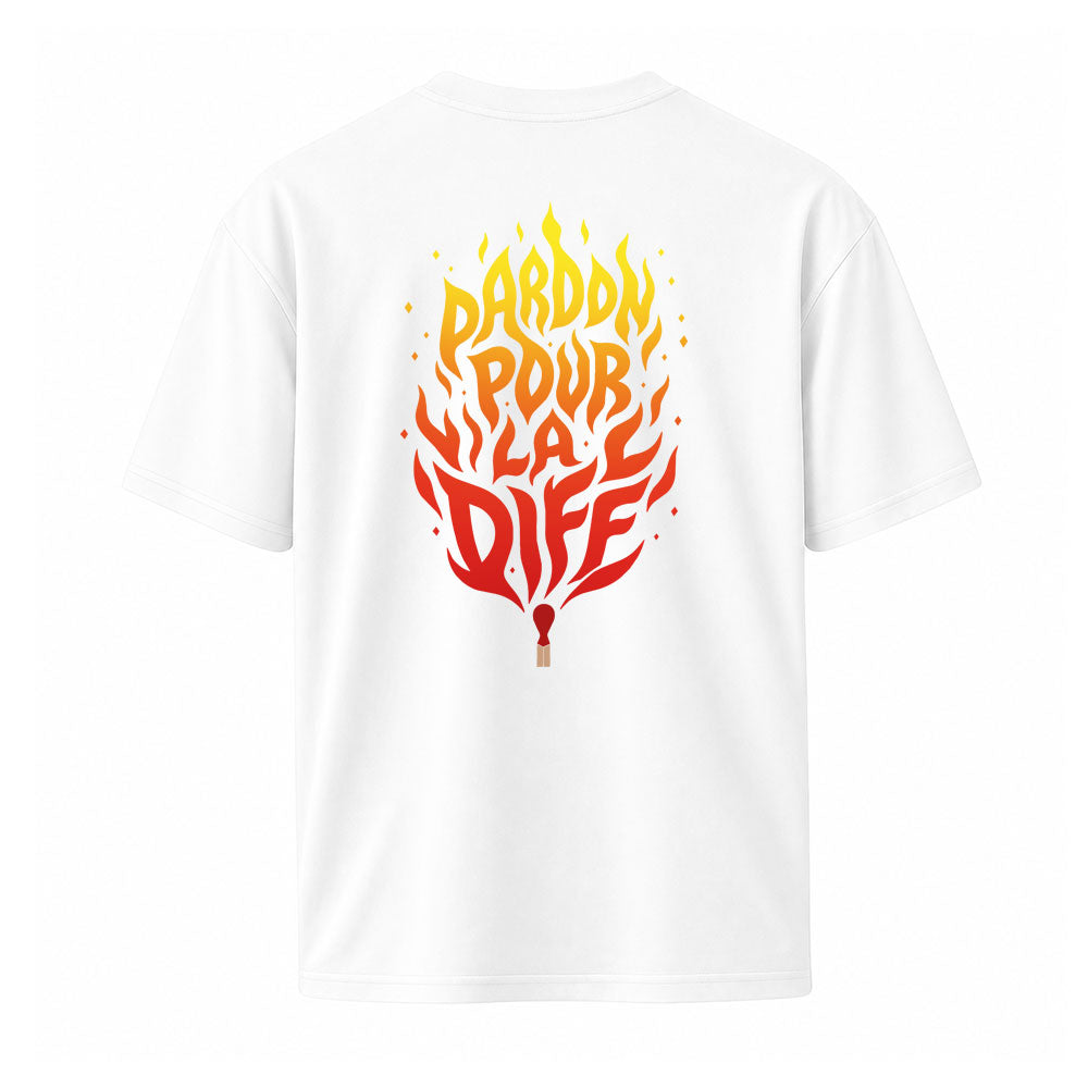 T-shirt blanc PPLD - FAIS LA DIFF