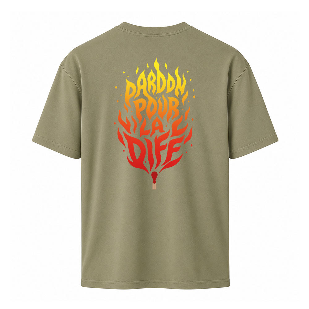 T-shirt kaki PPLD - FAIS LA DIFF