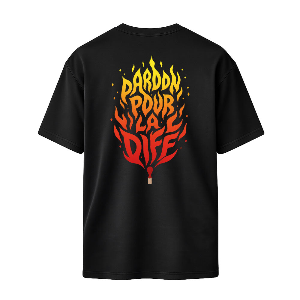 T-shirt noir PPLD - FAIS LA DIFF
