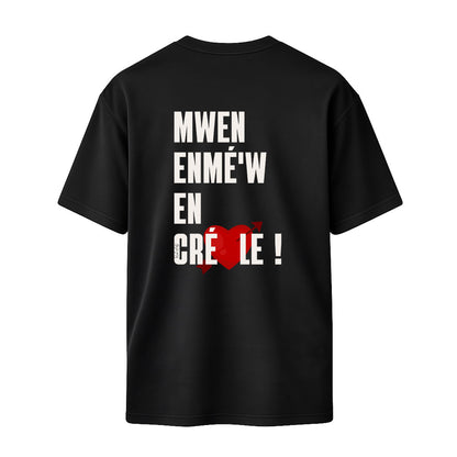 T-shirt noir MWEN ENMEW - PAWOL