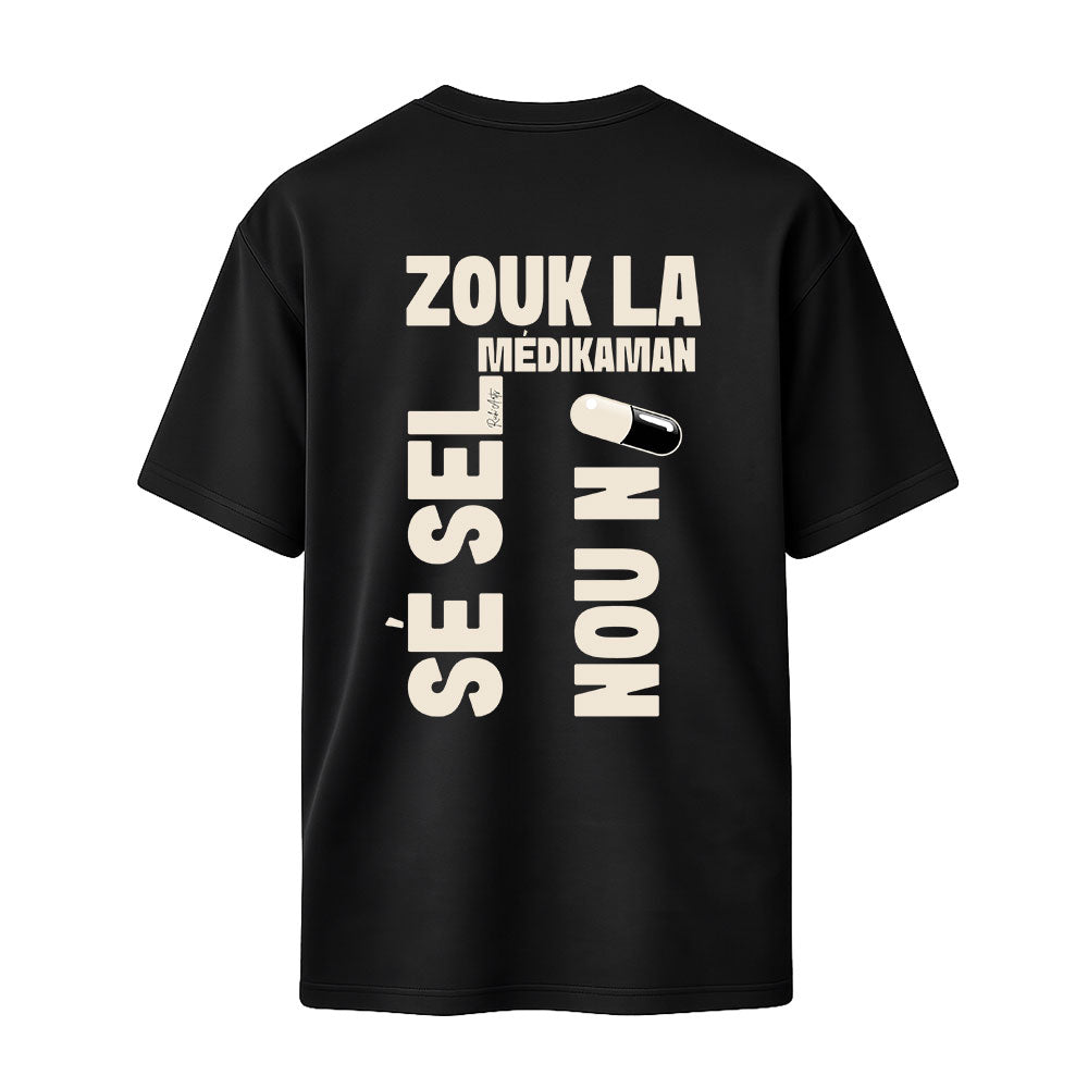 T-shirt noir ZOUK RICHARTS - PAWOL