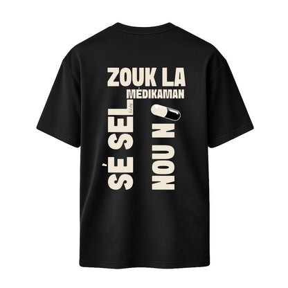 T-shirt noir ZOUK RICHARTS - PAWOL