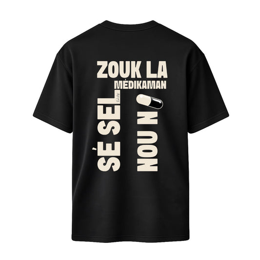 T-shirt noir ZOUK RICHARTS - PAWOL
